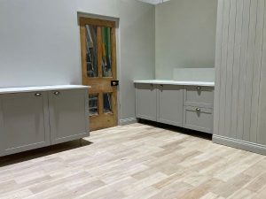 Room Set Photography building a kitchen